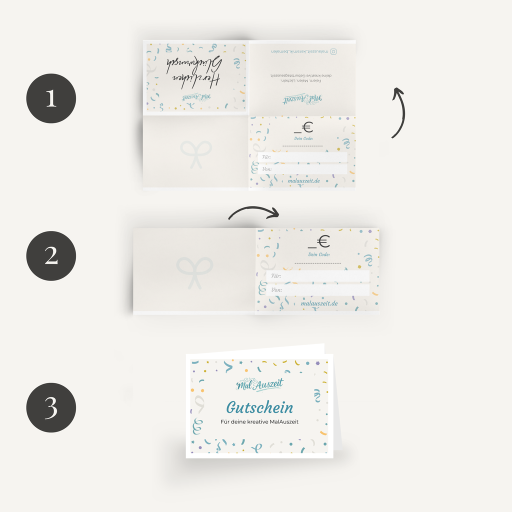 Geburtstag Malauszeit Gutschein