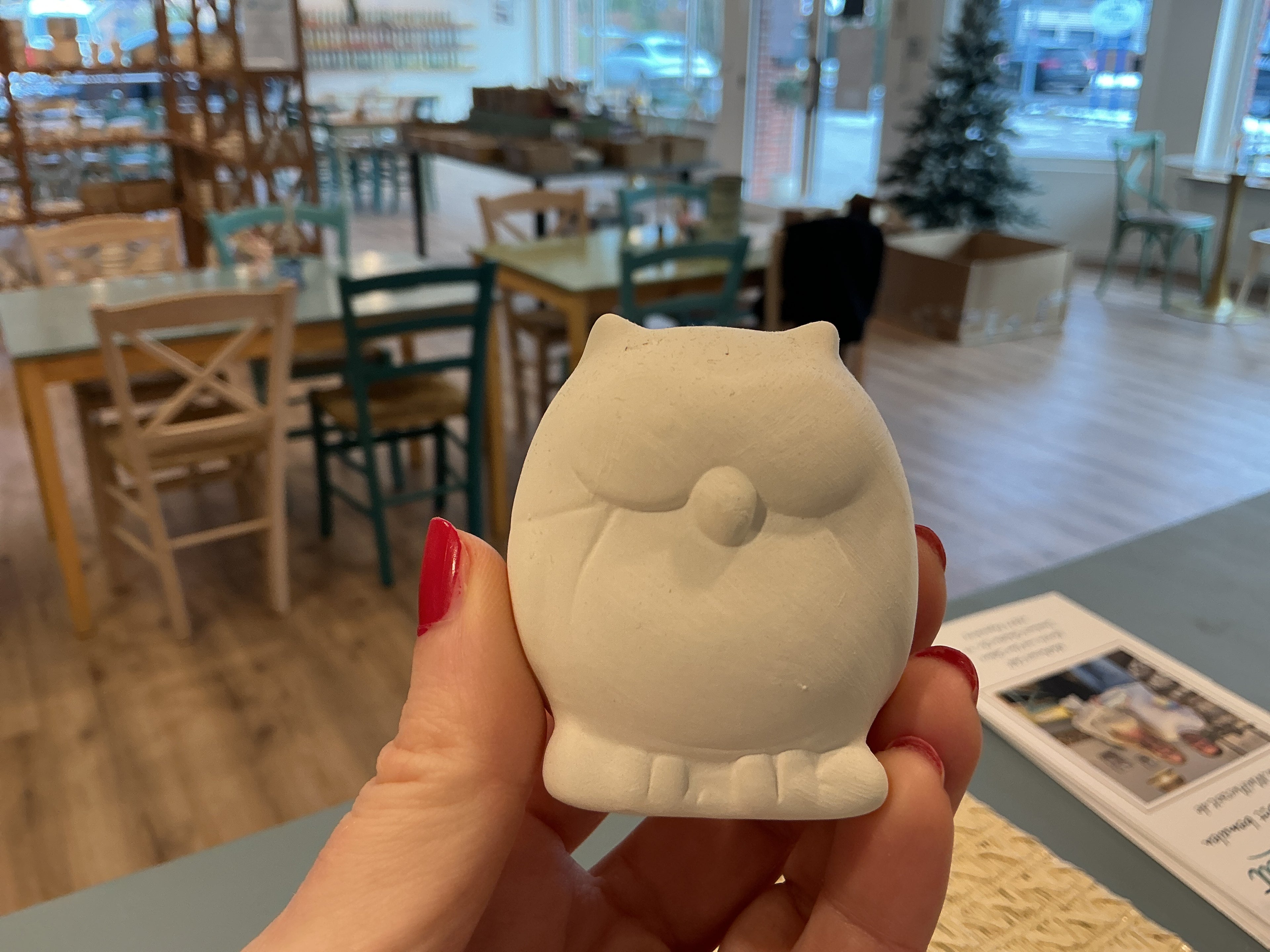Mini Eule (Flügel am Körper)