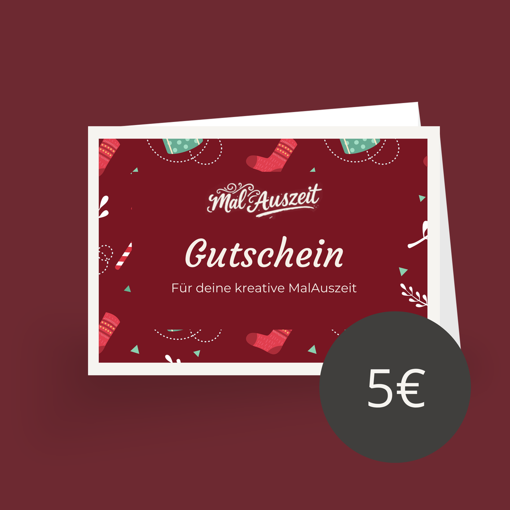 Weihnachten Malauszeit Gutschein