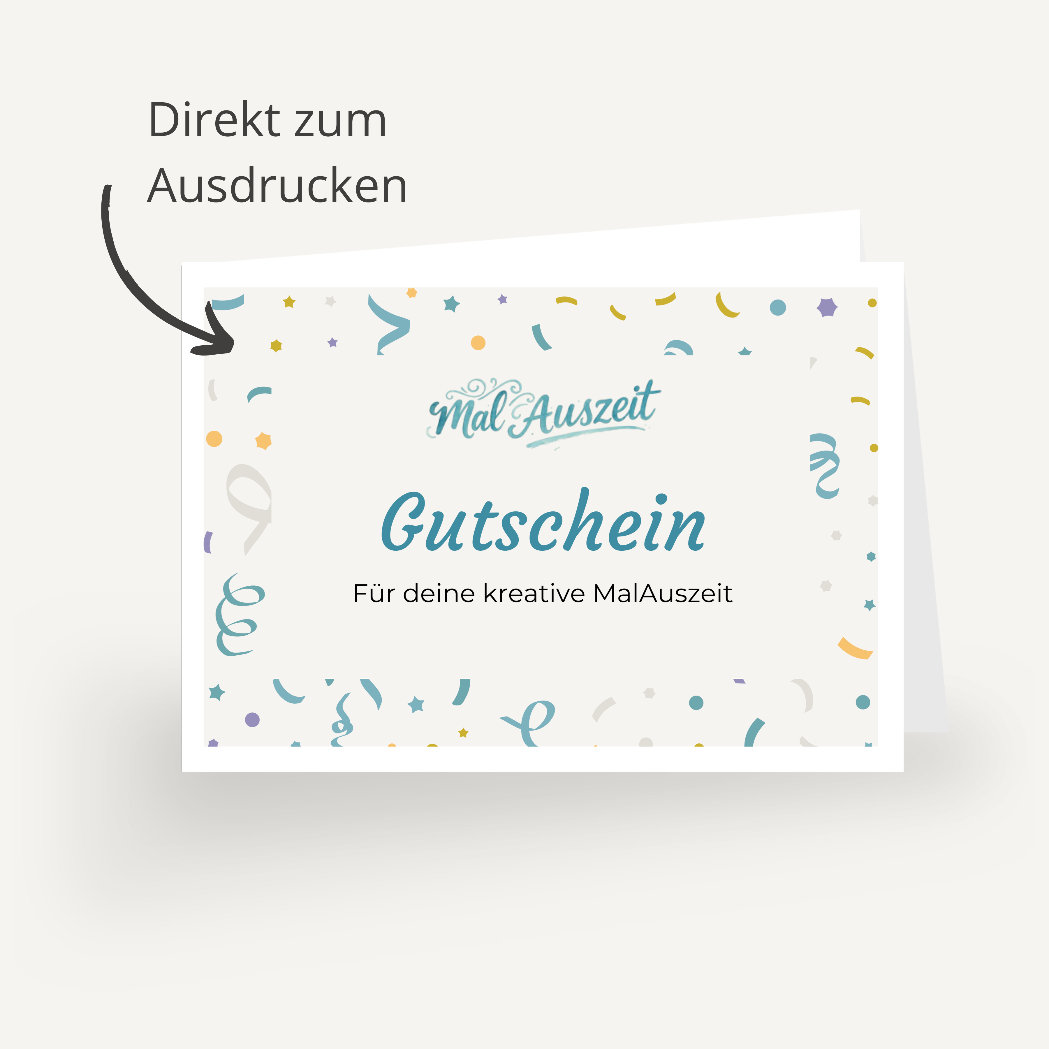 Geburtstag Malauszeit Gutschein