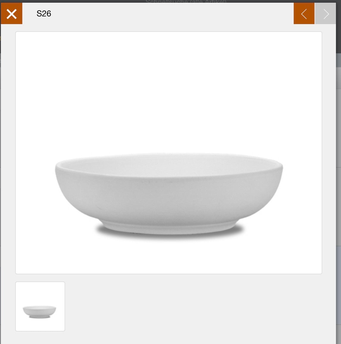 S26 glatte Schüssel Basic 26cm