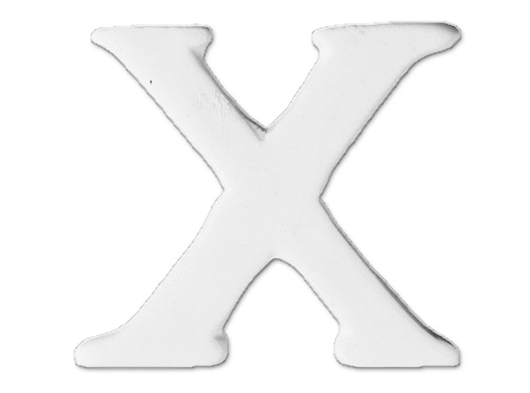 Kleiner Buchstabe X /12 Stk. Pack
