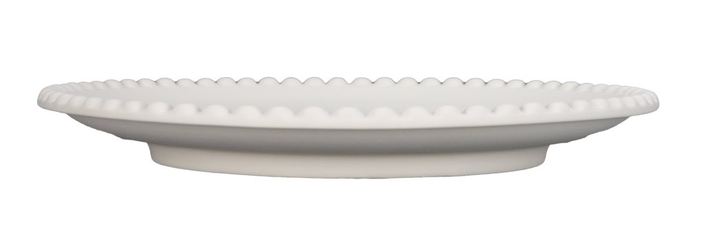 Essteller mit Perlenrand