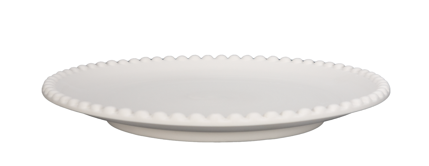 Essteller mit Perlenrand