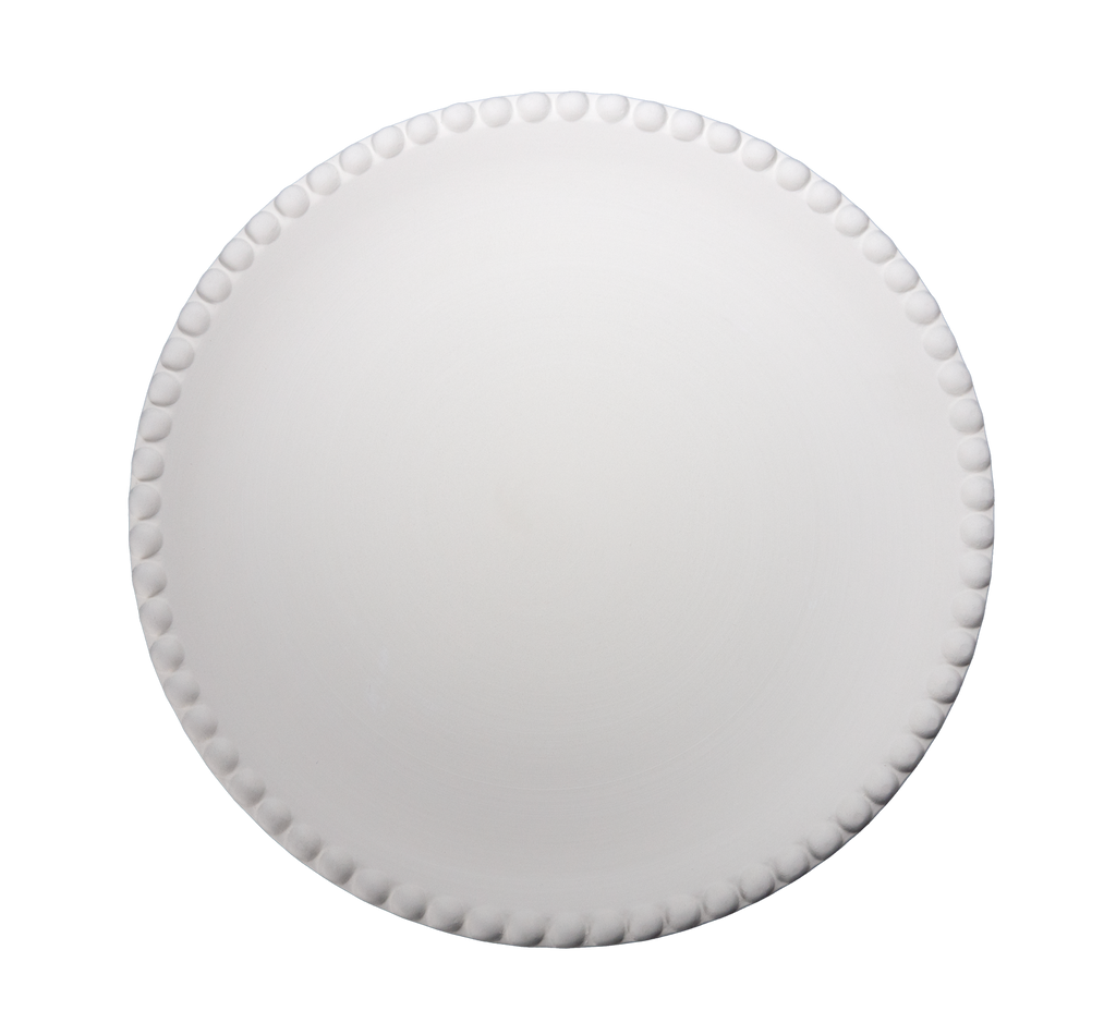 Essteller mit Perlenrand