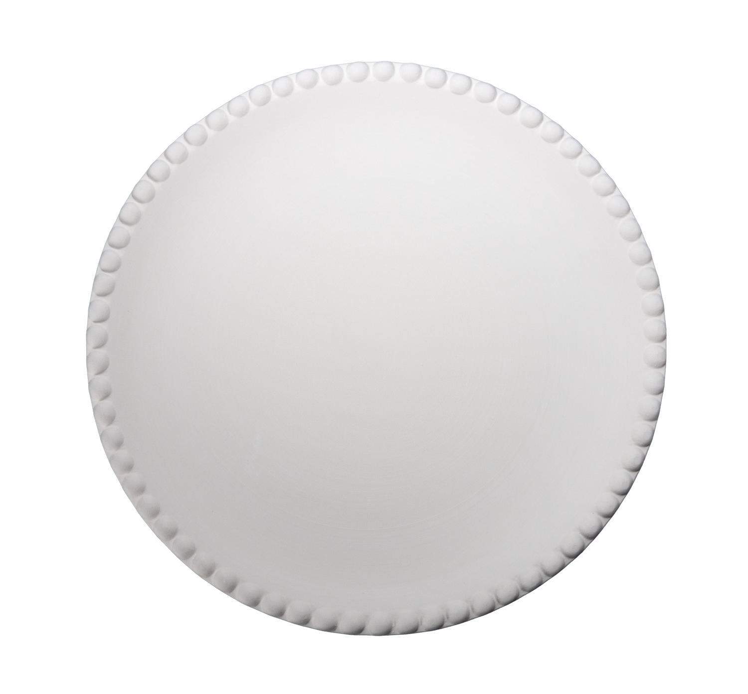 Essteller mit Perlenrand